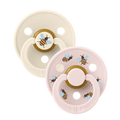 BIBS STUDIO Colour Pacifiers 2 Pack Bumblebee - Ivory/ Petal