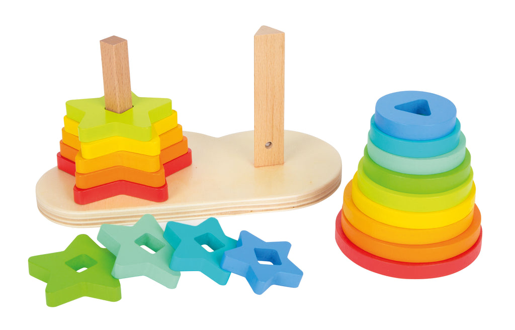 Small Foot Rainbow Shape-Fitting Game