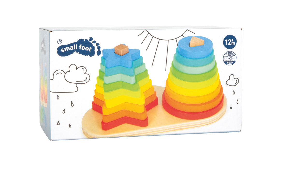 Small Foot Rainbow Shape-Fitting Game