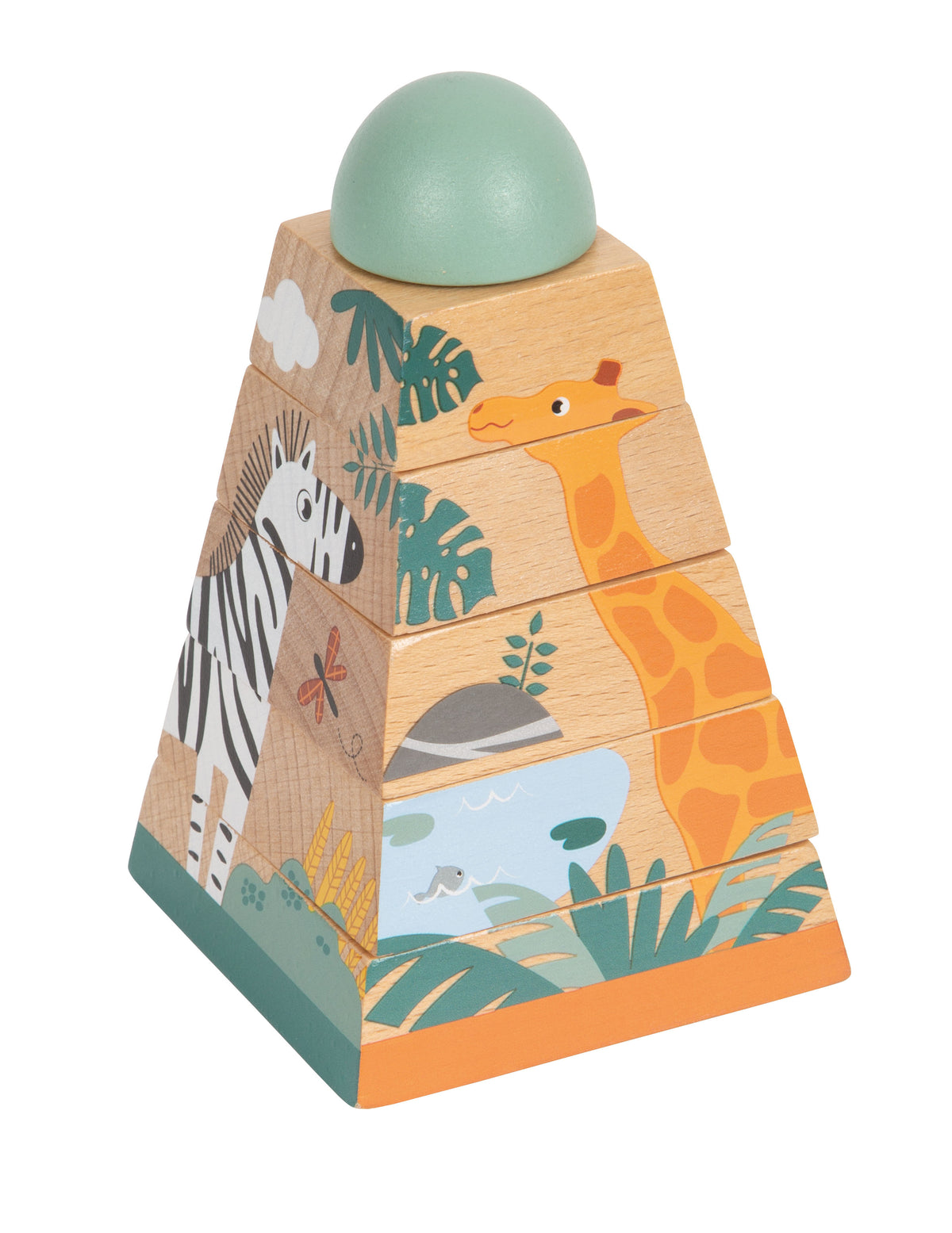 Small Foot Stacking Tower - Safari