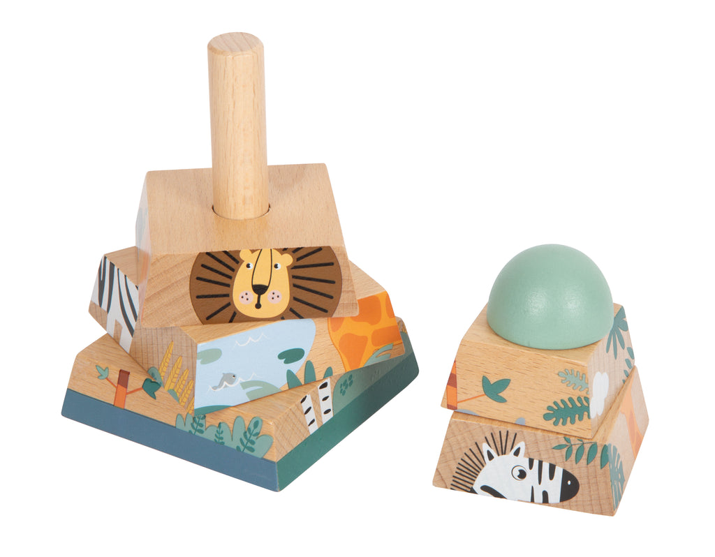Small Foot Stacking Tower - Safari