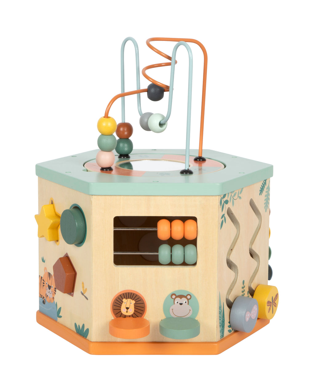 Small Foot Activity Cube 7 Sides - Safari