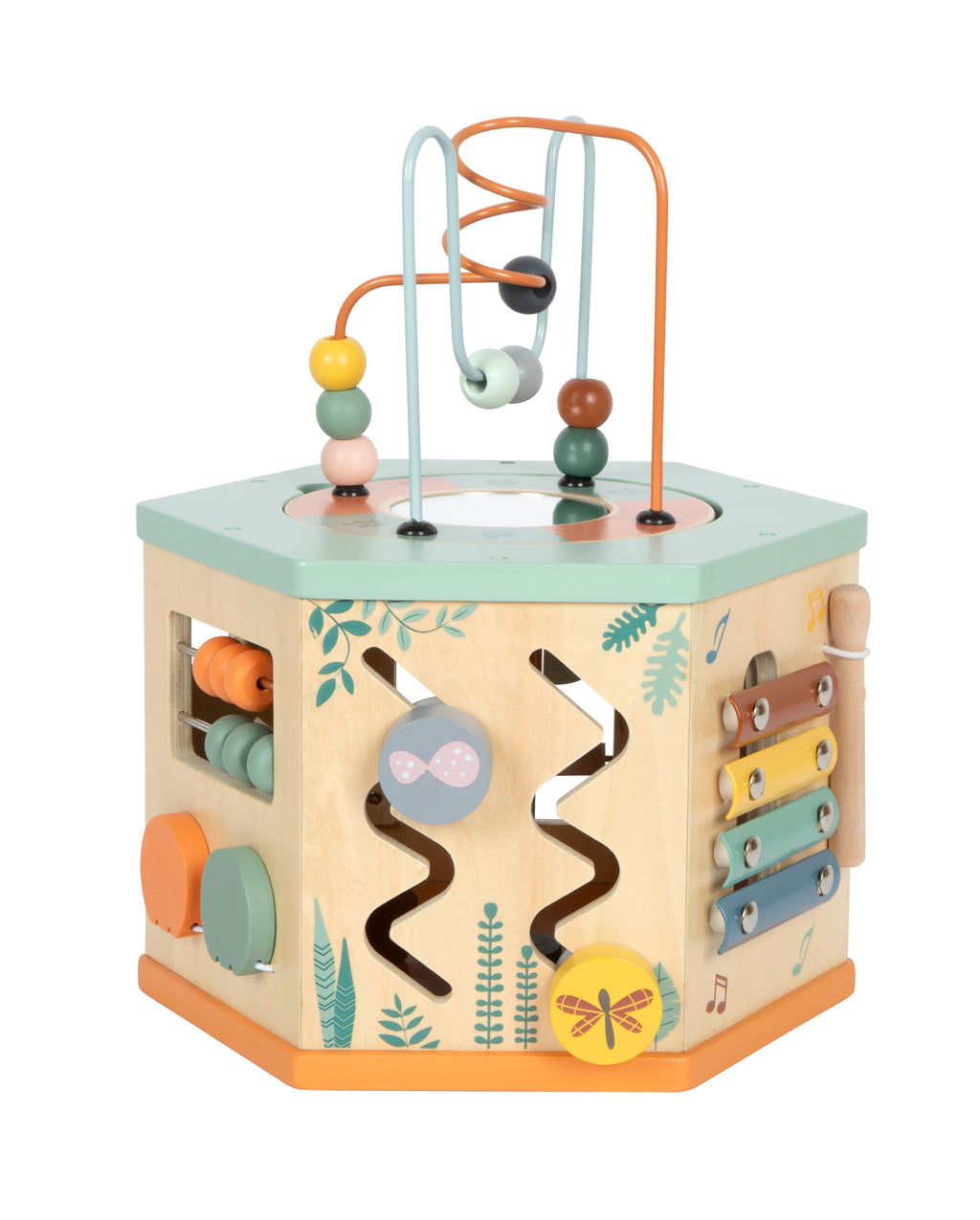 Small Foot Activity Cube 7 Sides - Safari