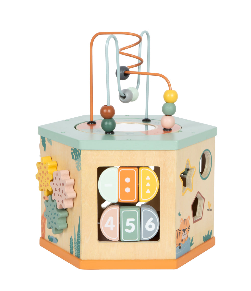 Small Foot Activity Cube 7 Sides - Safari