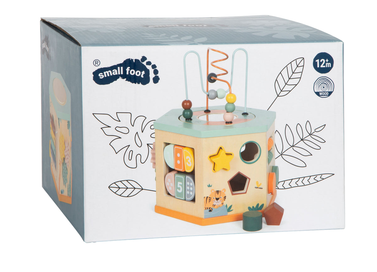 Small Foot Activity Cube 7 Sides - Safari