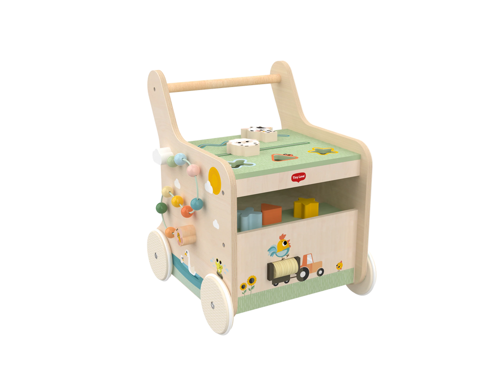 Tiny Love Farmers Funday Push & Play Wooden Walk Behind