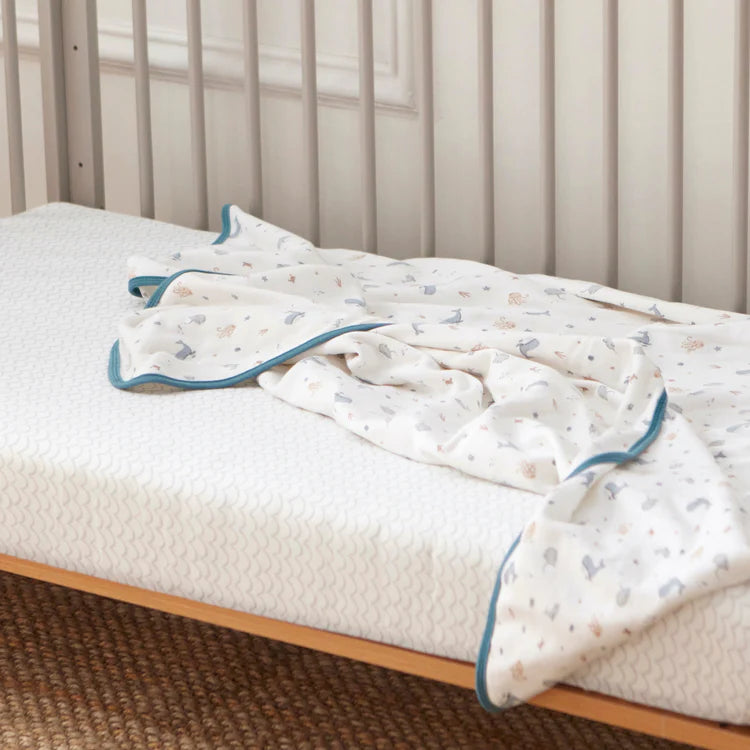 Baby Elegance Jersey Cot Bed Bedding Set 70x140cm 4 pack - Under The Sea Collection