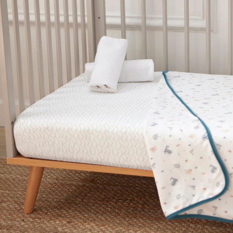 Baby Elegance Jersey Cot Bed Bedding Set 70x140cm 4 pack - Under The Sea Collection