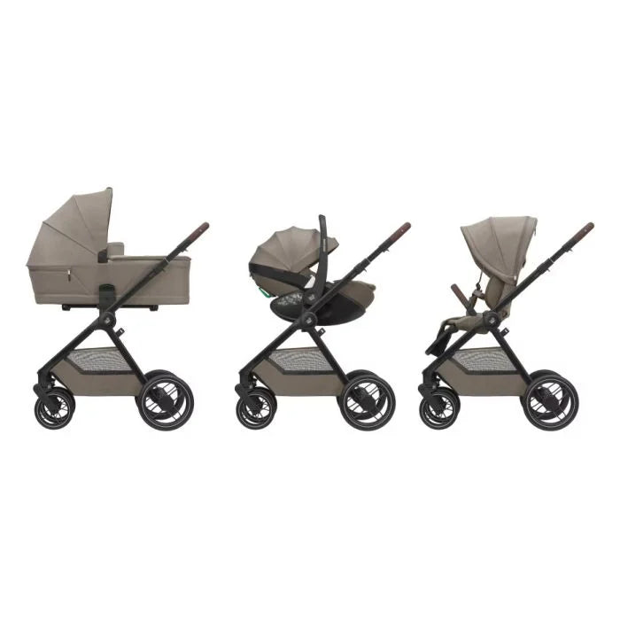 Maxi-Cosi Oxford+ 9 Piece Complete 360 Travel System Bundle - Oak Truffle