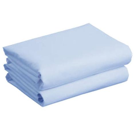 Cuddles Collection Cot Bed Fitted Sheet 2 pack 140x70cm - Blue