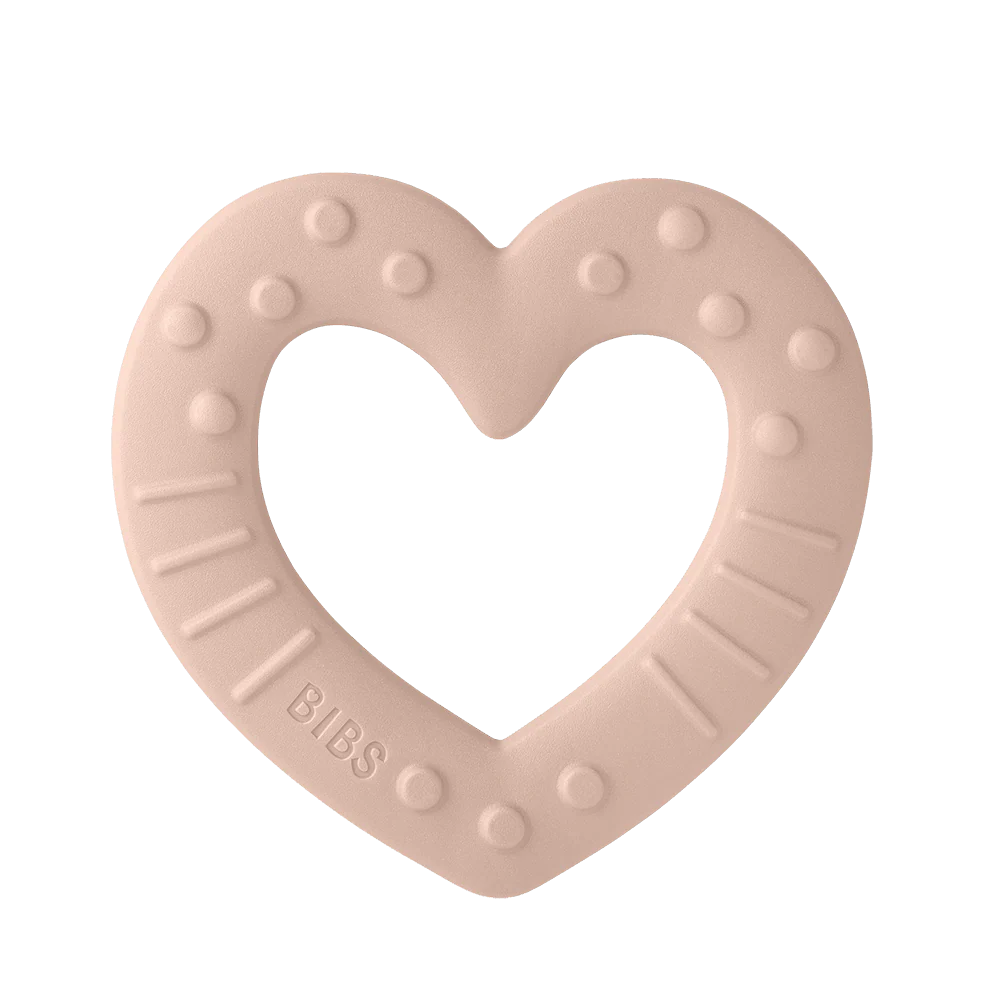 BIBS Baby Bitie Teether Heart - Blush