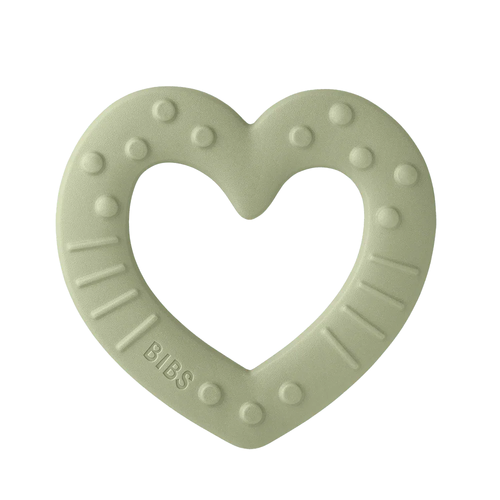 BIBS Baby Bitie Teether Heart - Sage