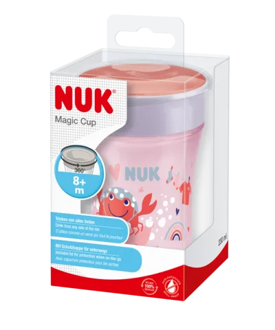Nuk Magic Cup Red and Purple Crab