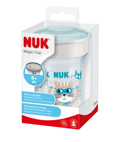 Nuk Magic Cup Transparent Cat and Cars