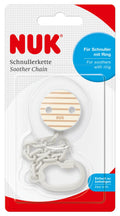 Nuk Soother Chain - Beige Stripes