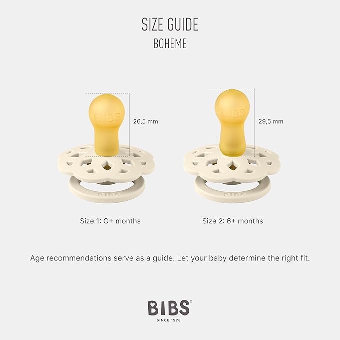 BIBS Boheme Pacifiers 2 Pack - Baby Blue/Island Sea