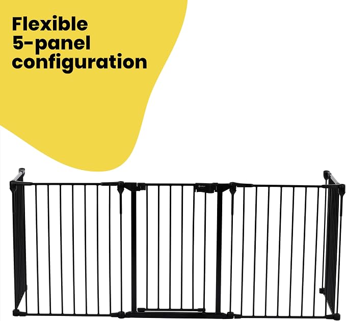 Safety 1st Easy Close Modular 5 Panel Gate - Black