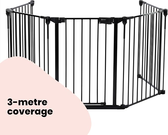 Safety 1st Easy Close Modular 5 Panel Gate - Black