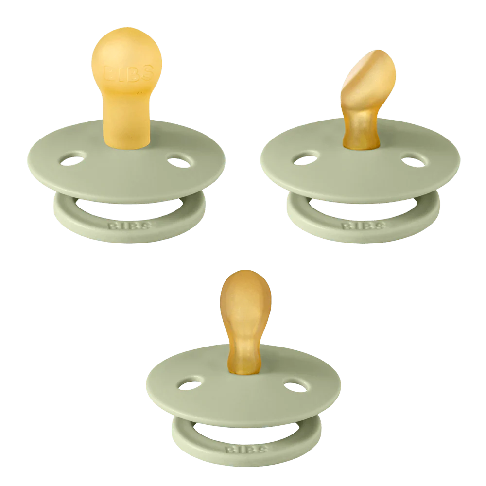 BIBS New Baby Pacifiers Try-It Collection 3 pack - Sage