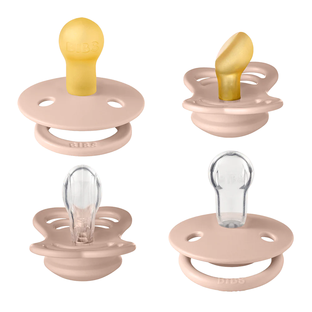 BIBS New Baby Pacifiers Try-It Collection - Blush