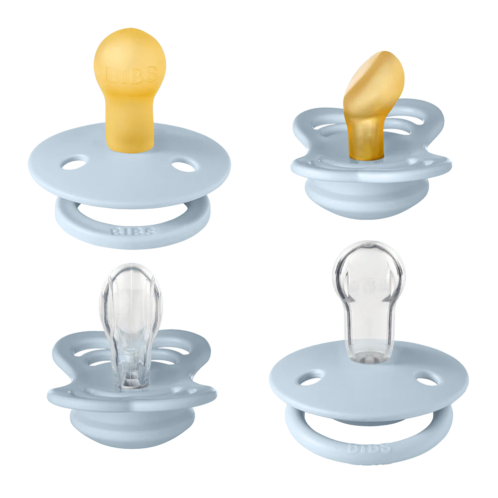 BIBS New Baby Pacifiers Try-It Collection - Baby Blue