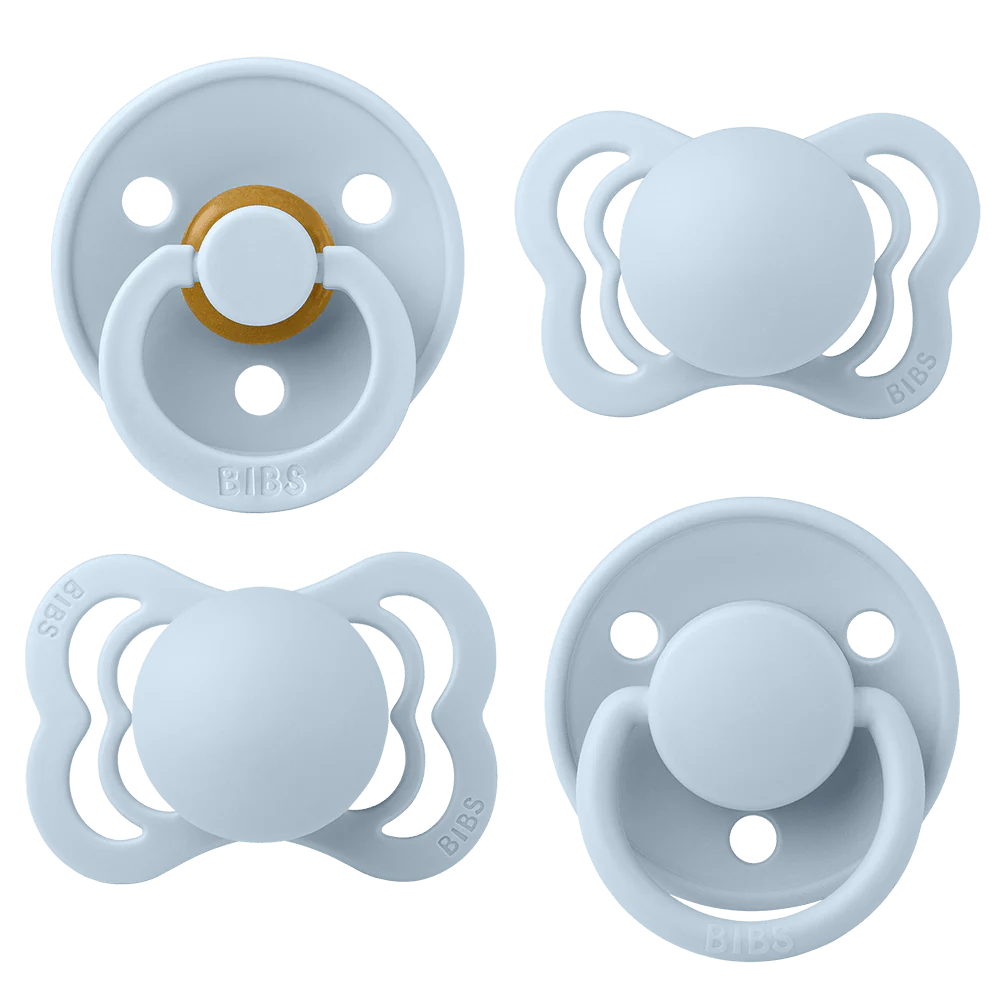 BIBS New Baby Pacifiers Try-It Collection - Baby Blue