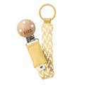 BIBS Pacifier Clip Ribbon - Pale Butter/ Ivory