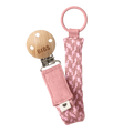 BIBS Pacifier Clip Ribbon - Pink/ Baby Pink