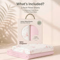 Baby Elegance Jersey Crib Fitted Sheets 50x95cm 2 pack - Little Ducks Collection