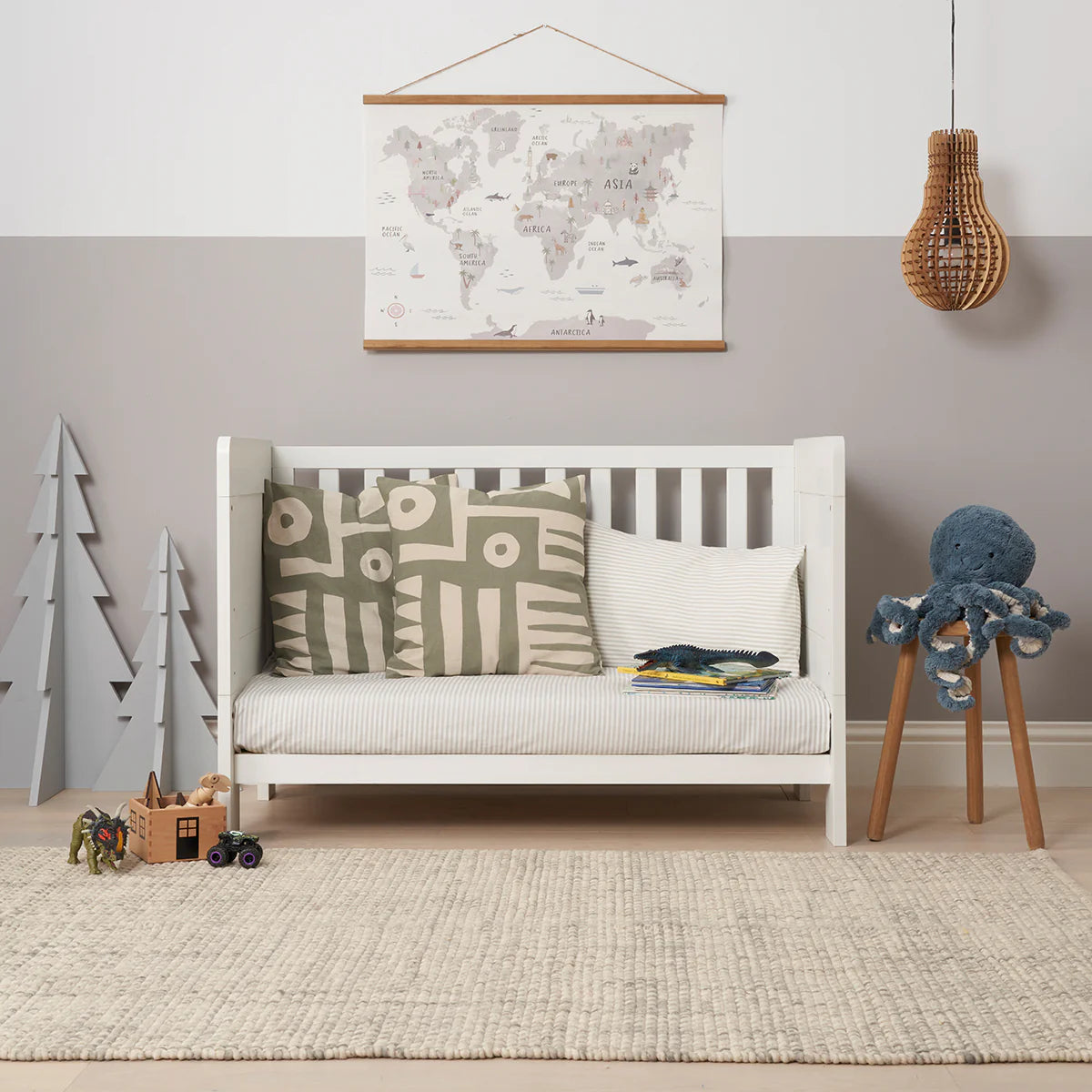 Tutti Bambini Alba Mini Cot Bed -White