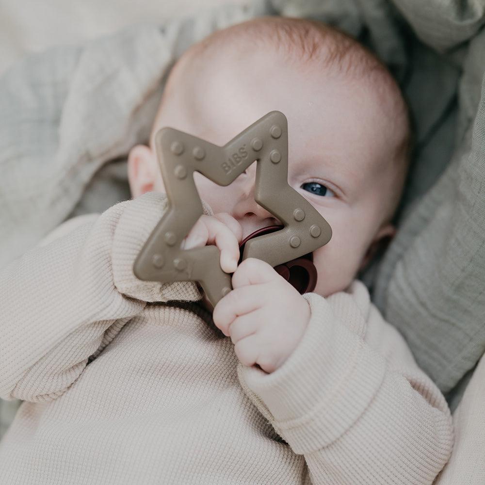 BIBS Baby Bitie Teether Star - Blush