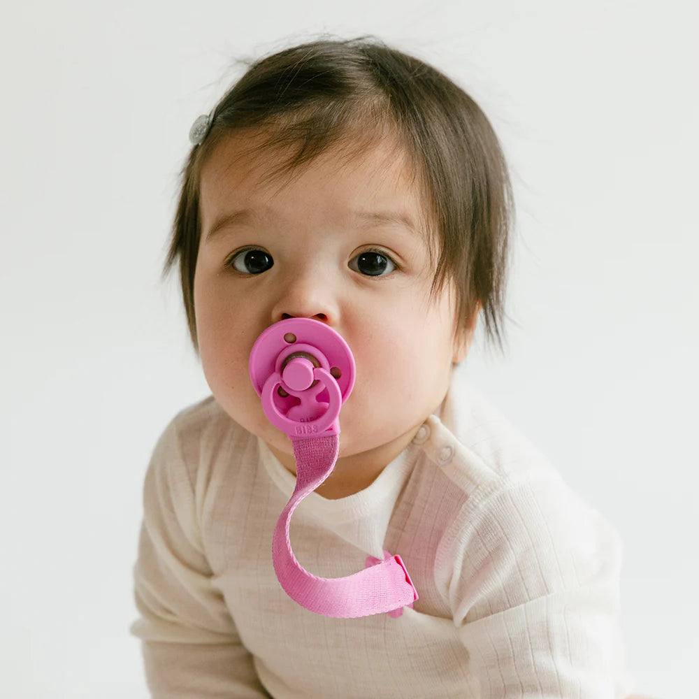 BIBS Pacifier Loop Clip - Bubblegum