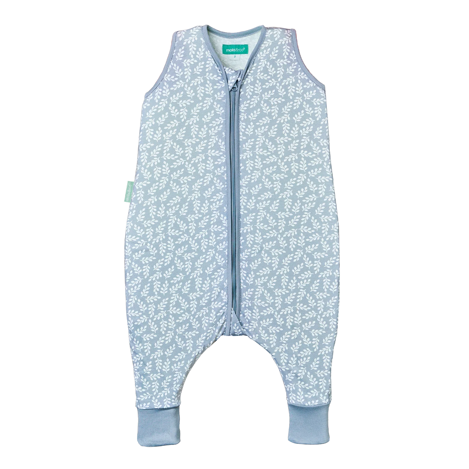 Molis & Co. Sleeping jumpsuit - Blue Garden - TOG 0.5