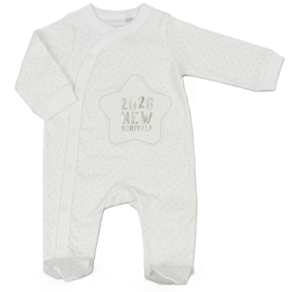 Baby " Born In 2026" Cotton Sleepsuit