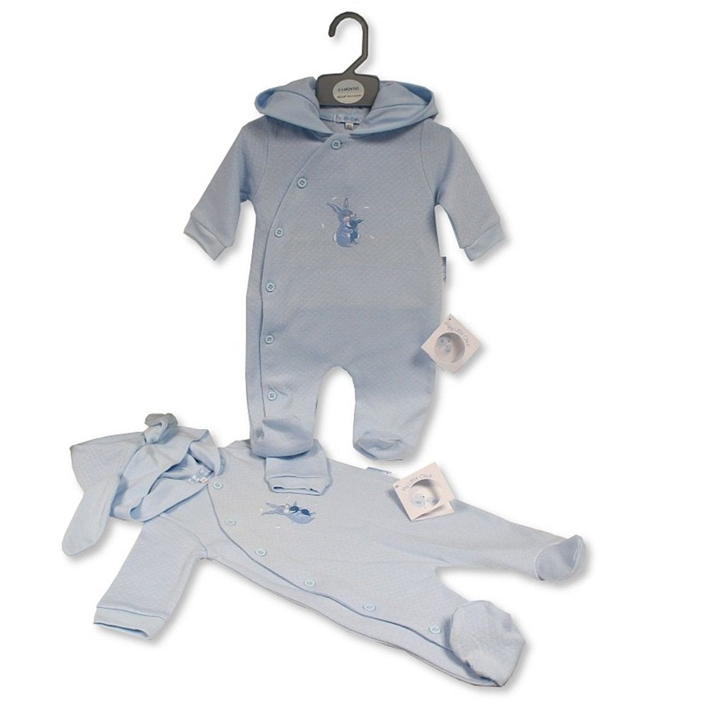 Baby Boys All in One with Hood - Bunny