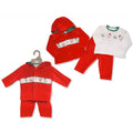 Baby Christmas Smocked Velour 3 Piece Outfit