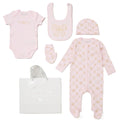 Baby Girls Bows 6 Piece Mesh Bag Gift Set