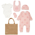 Baby Girls Organic Cotton 6 Piece Gift Set