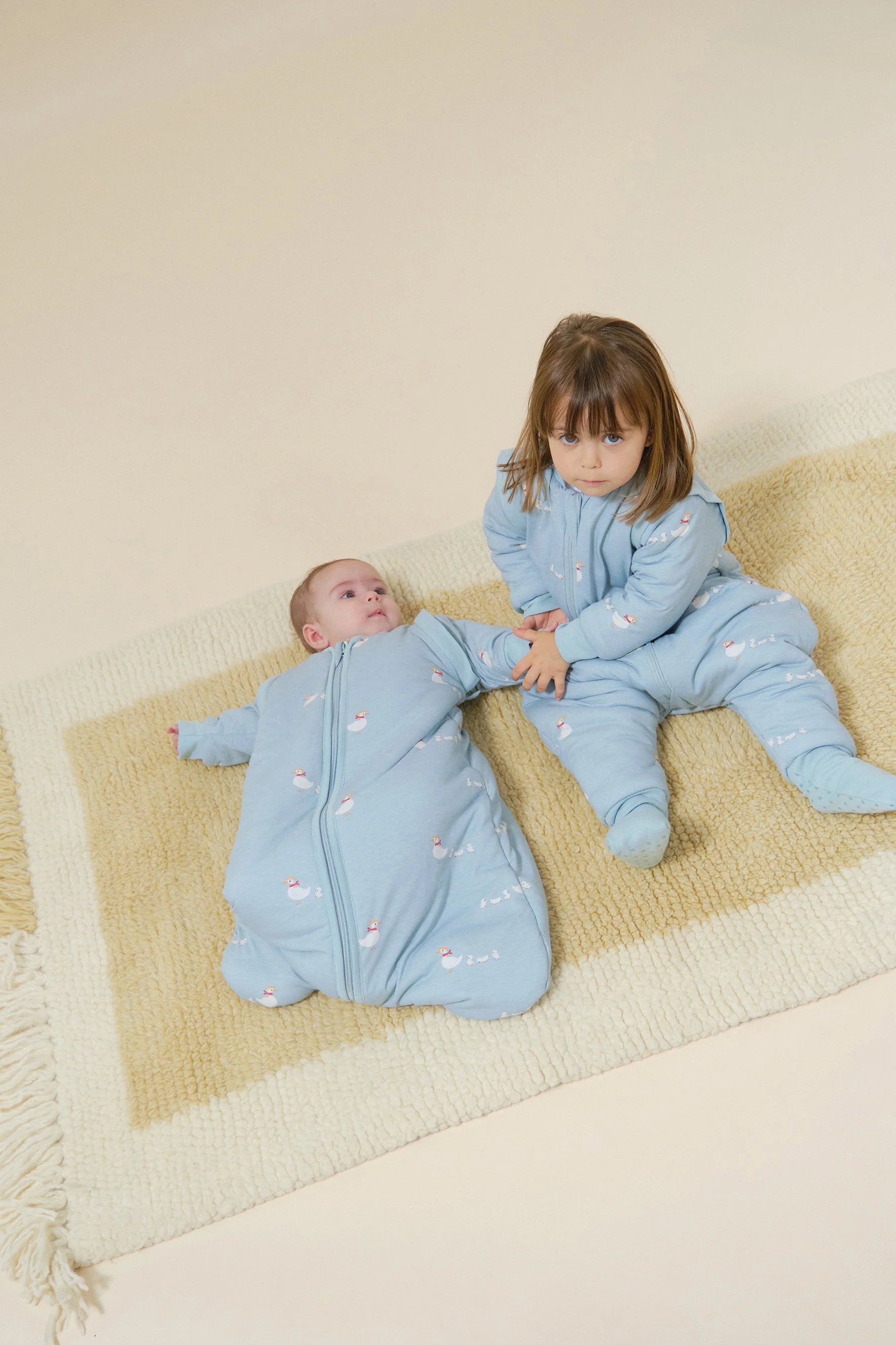 Baby sleeping bag with sleeves - Duck Family - TOG 2.5 6-12M (62-80 cm) by Molis&Co