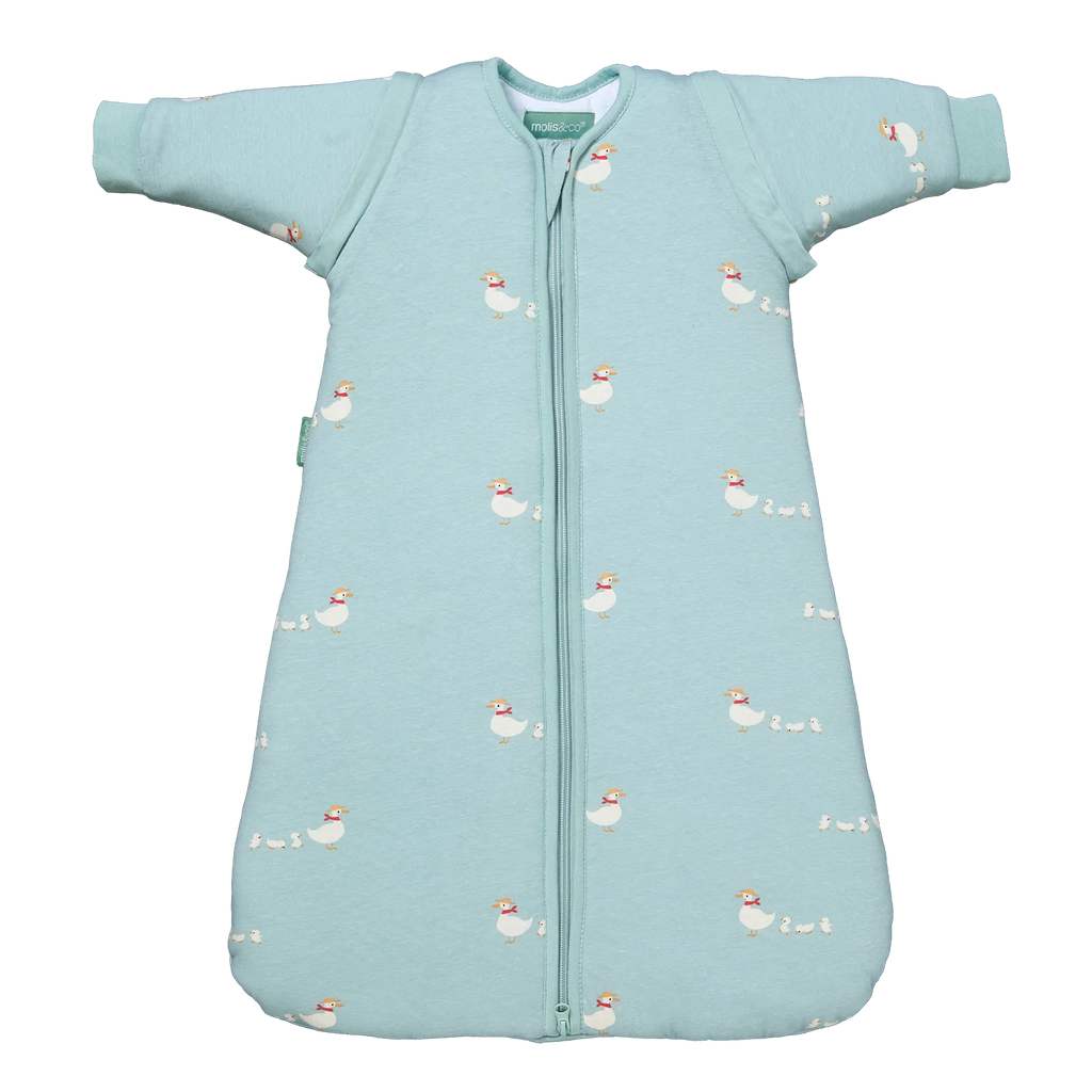 Baby sleeping bag with sleeves - Duck Family - TOG 2.5 6-12M (62-80 cm) by Molis&Co
