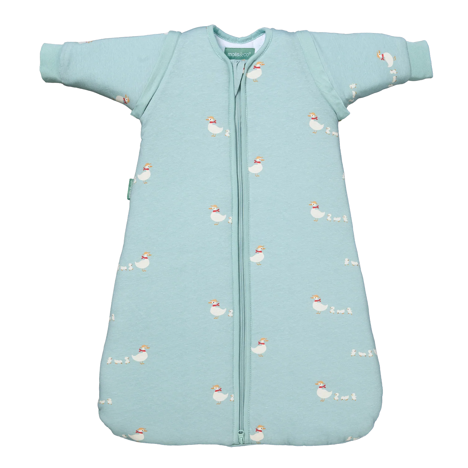 Baby sleeping bag with sleeves - Duck Family - TOG 2.5 6-12M (62-80 cm) by Molis&Co