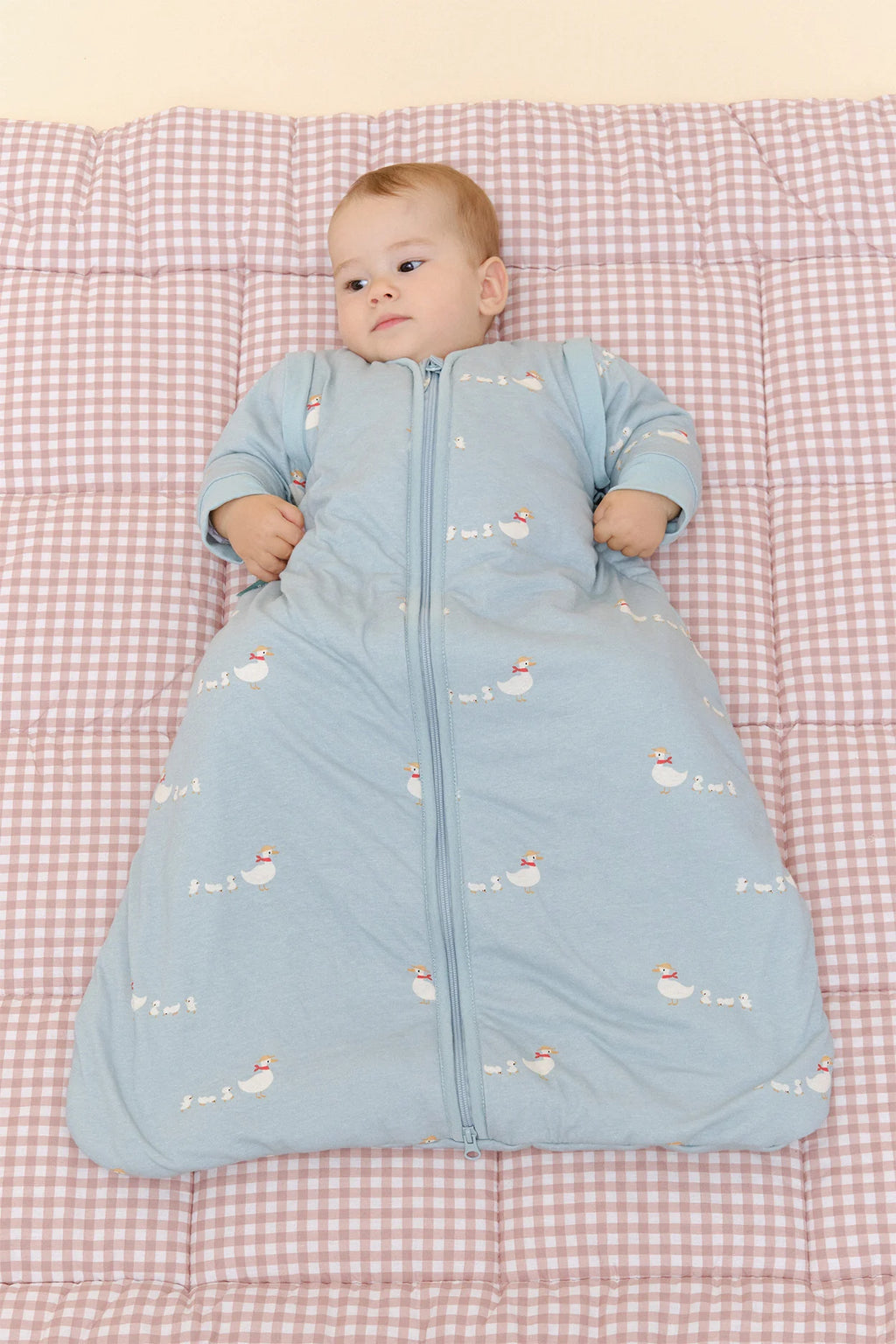 Baby sleeping bag with sleeves - Duck Family - TOG 2.5 6-12M (62-80 cm) by Molis&Co