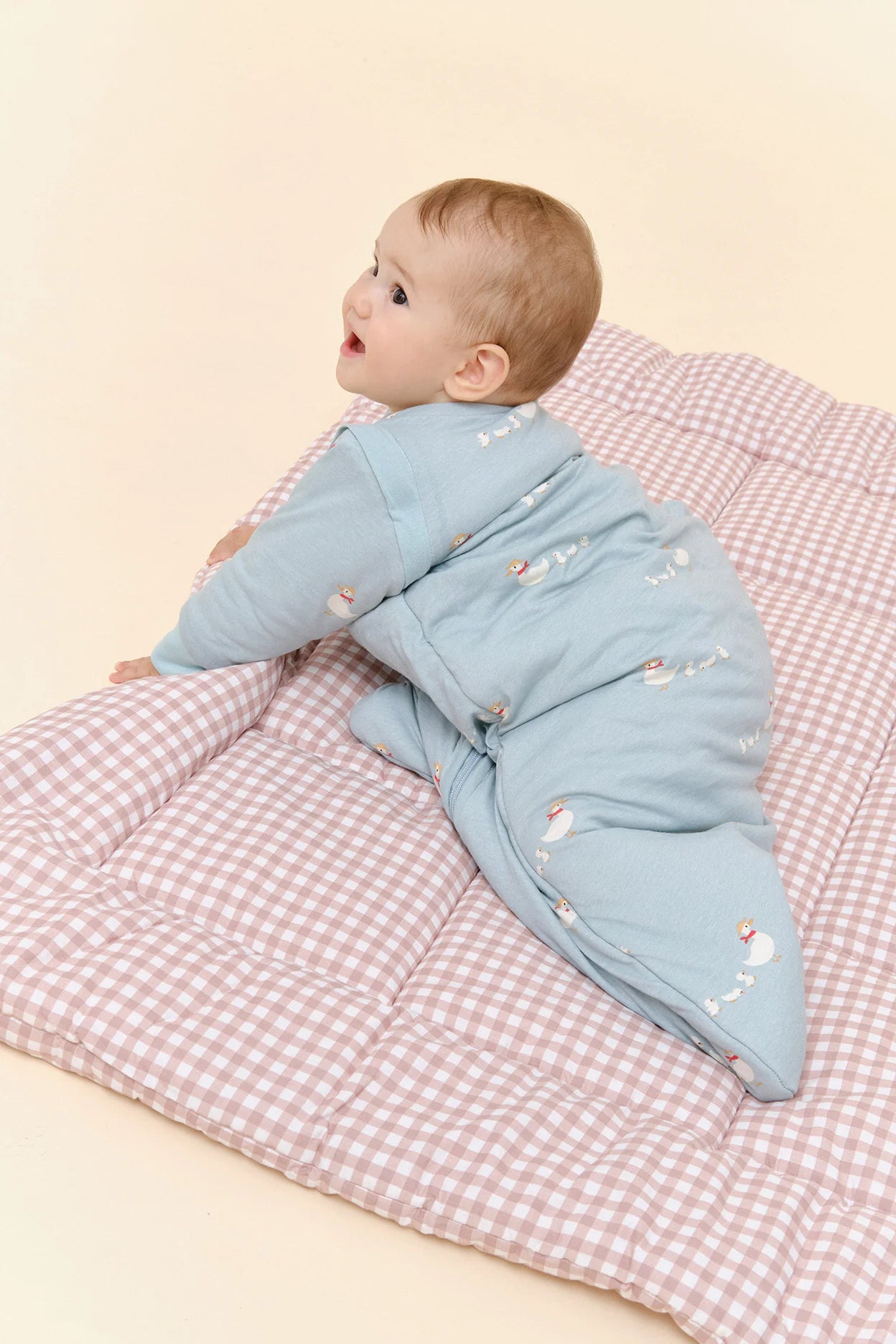 Baby sleeping bag with sleeves - Duck Family - TOG 2.5 6-12M (62-80 cm) by Molis&Co