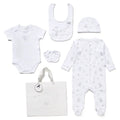 Baby Girls Bows 6 Piece Hello Baby Bag Gift Set