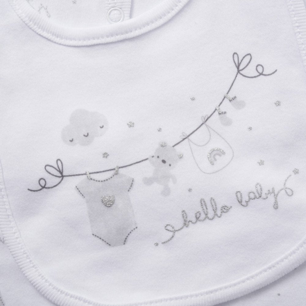 Baby Girls Bows 6 Piece Hello Baby Bag Gift Set