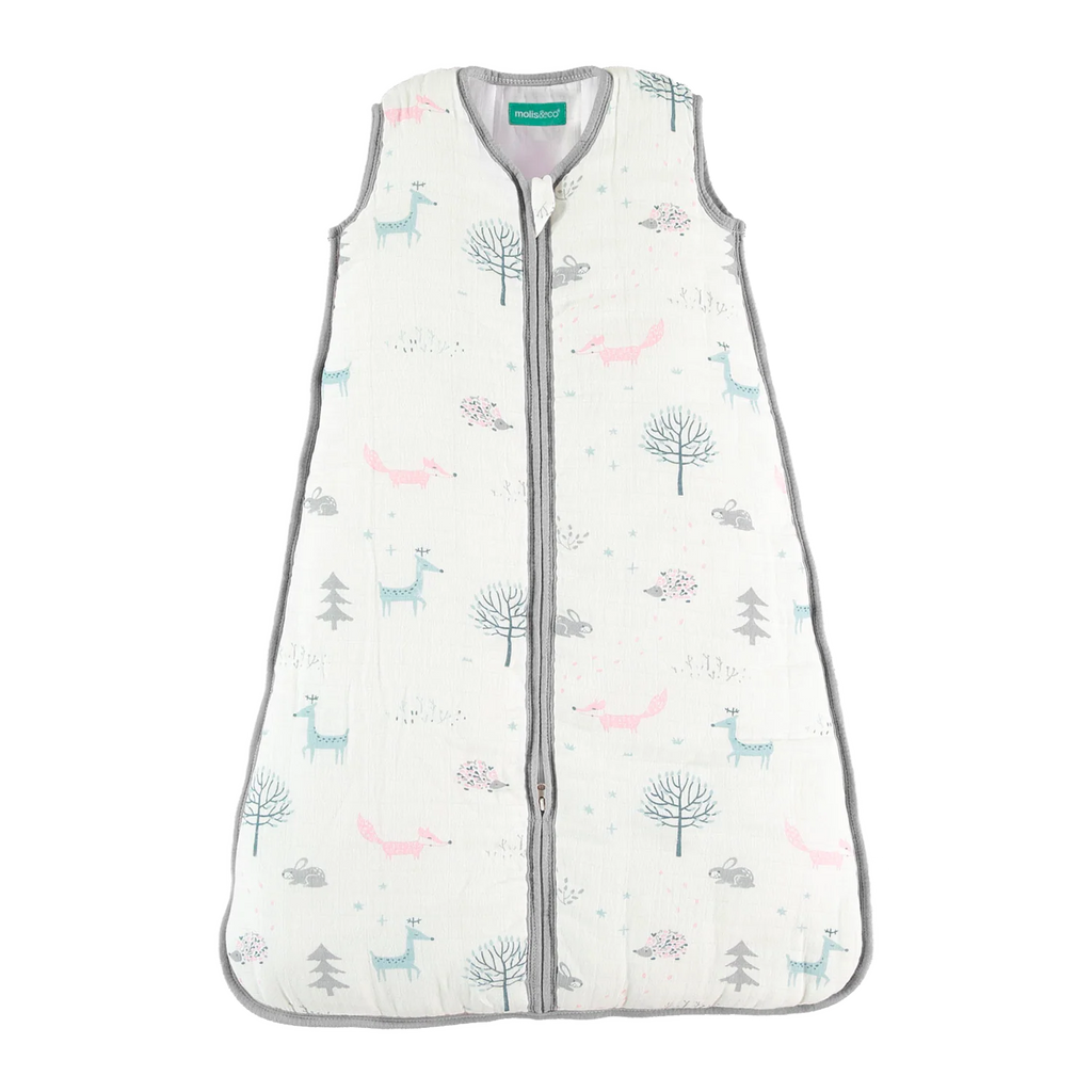 Baby sleeping bag - Cotton muslin - Forest - TOG 2.5 by Molis&Co