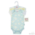 Soft Touch Body Suit 3 Pack - Blue Daisies