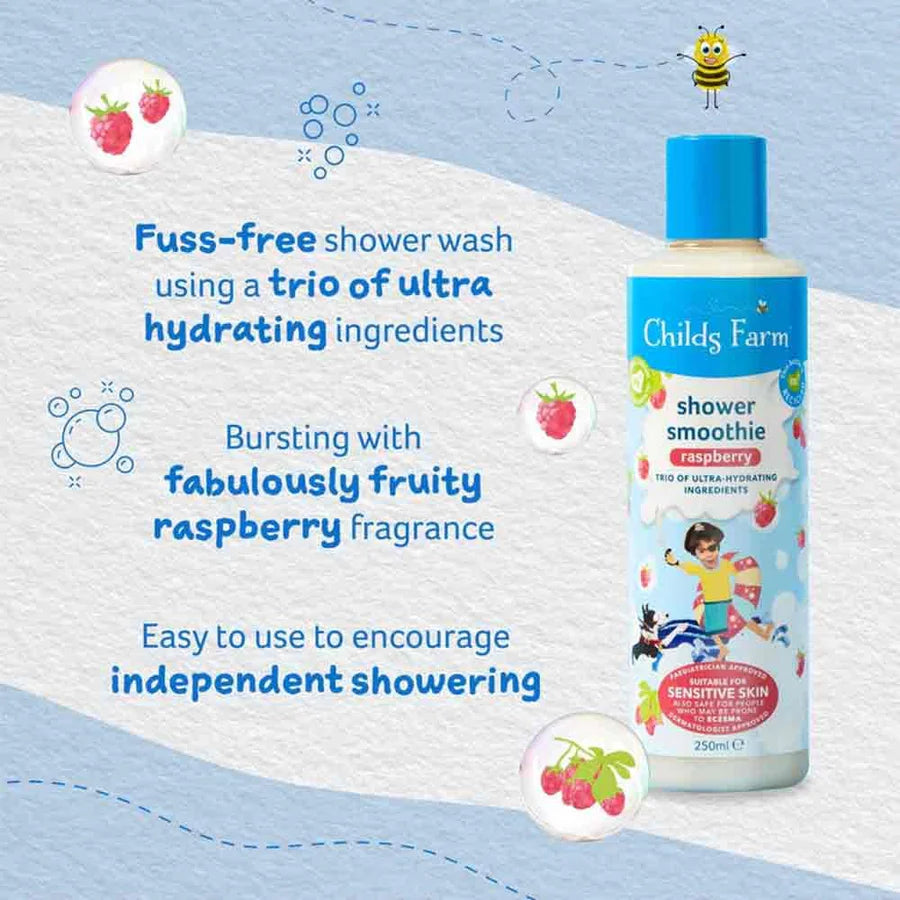 Childs Farm Shower Smoothie Raspberry, 250ml