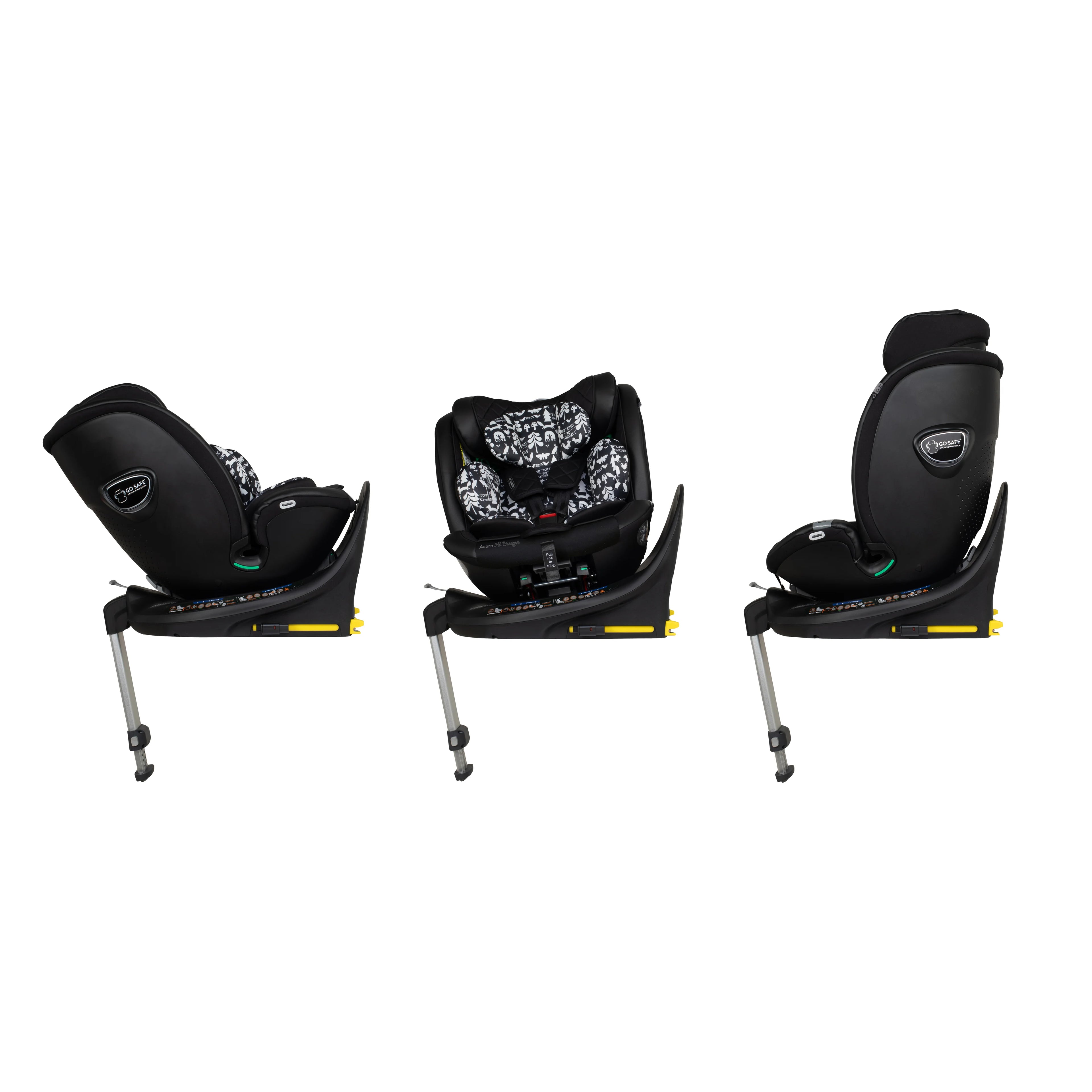 Cosatto Ultimate Wow 3 All Stage Family Rotate & Recline 2 Base Bundle Silhouette