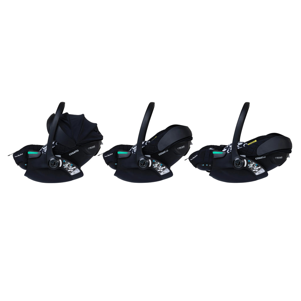 Cosatto Ultimate Wow 3 All Stage Family Rotate & Recline 2 Base Bundle Silhouette